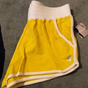 Free People Movement Yellow Shorts